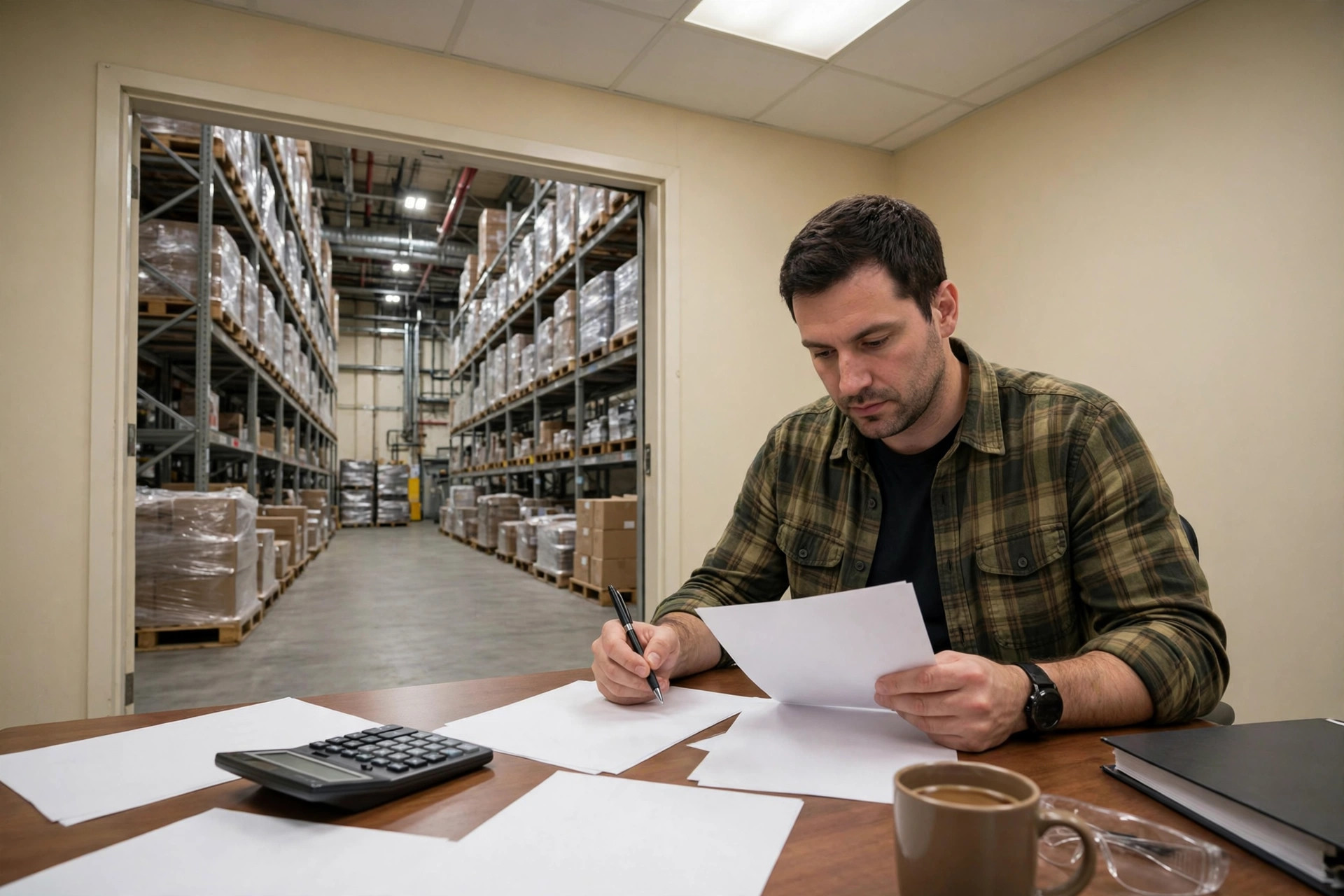 Warehouse office invoice reconciliation