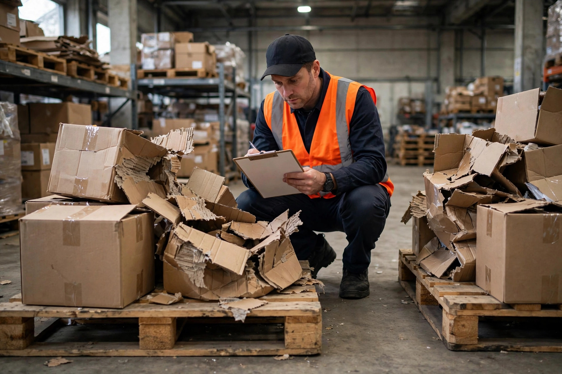 Inspection de marchandises dans un entrepôt 3PL