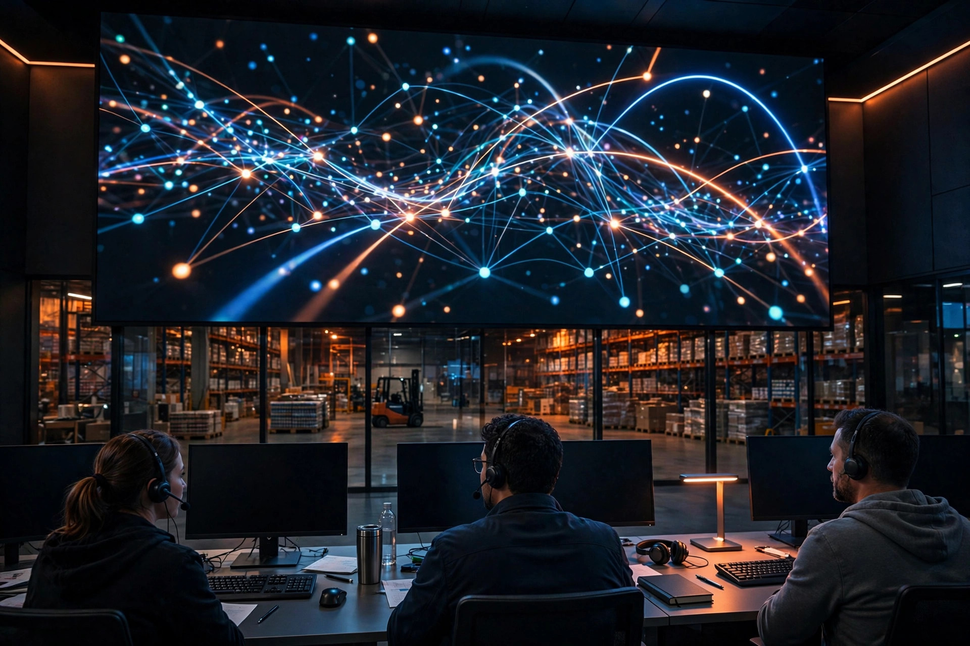 "AI Multi-Warehouse Network Optimization: From Smart Warehouses to Smart Networks"