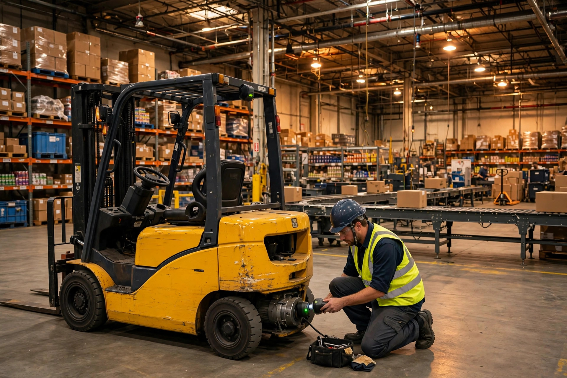 AI Predictive Maintenance for Warehouse Equipment: Teaching Machines to Hear a Forklift Dying