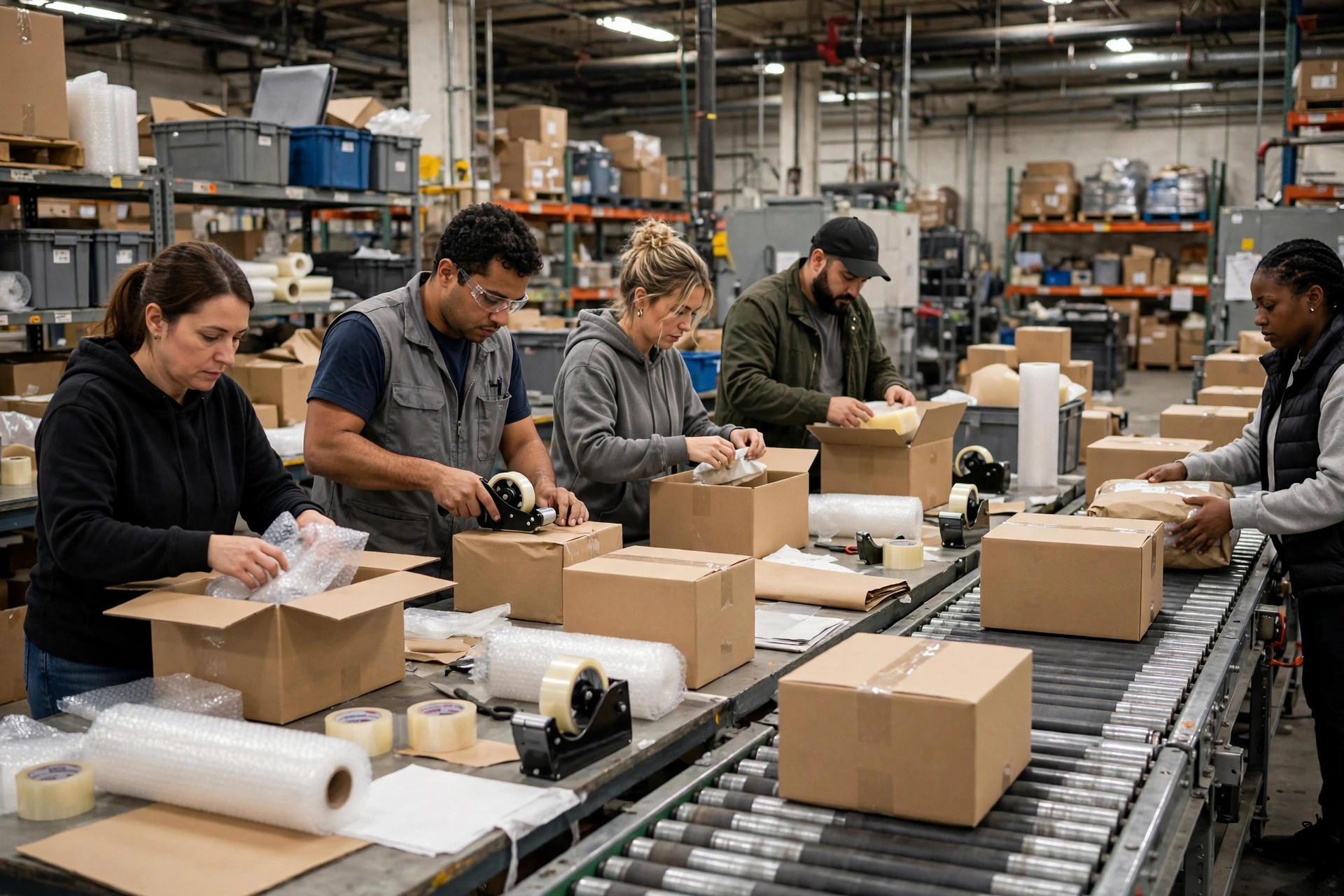 Container ships loading at port, cross-border e-commerce cargo heading to overseas warehouses