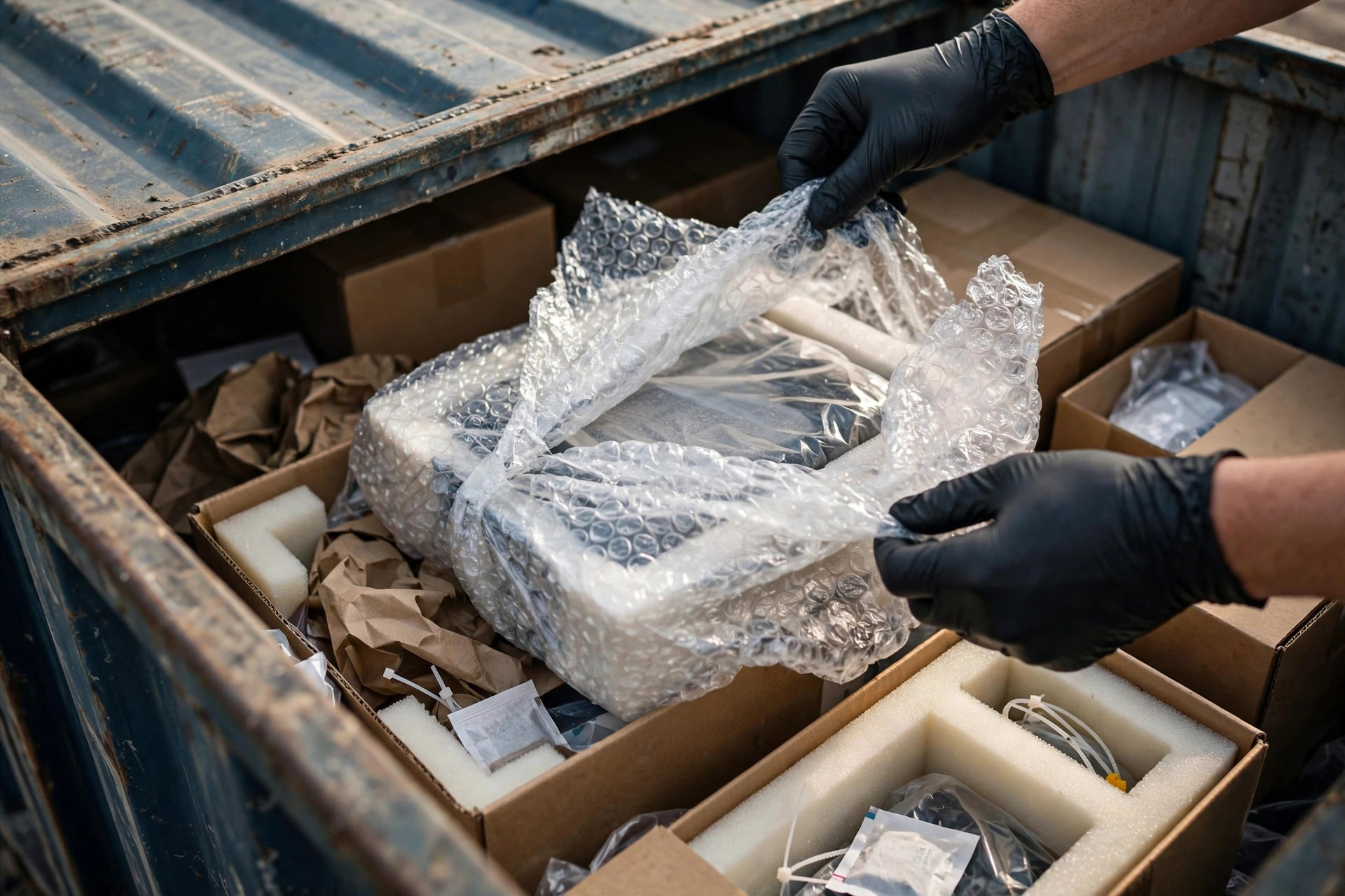 Container inspection at a US port