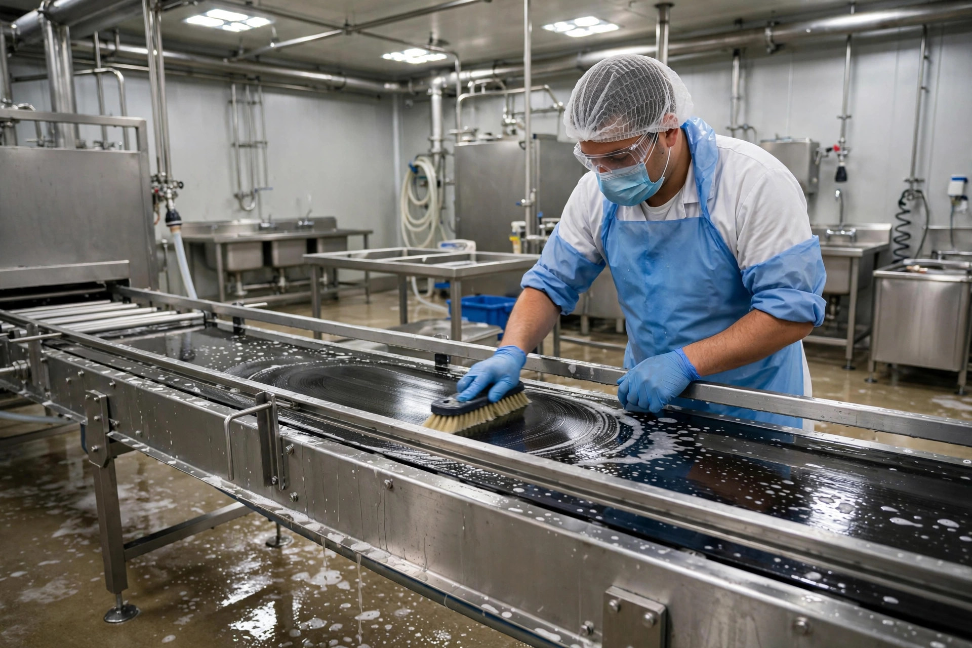 Conveyor Belt Cleaning: Food Plants Wash Daily — How Often Should a Regular Warehouse?