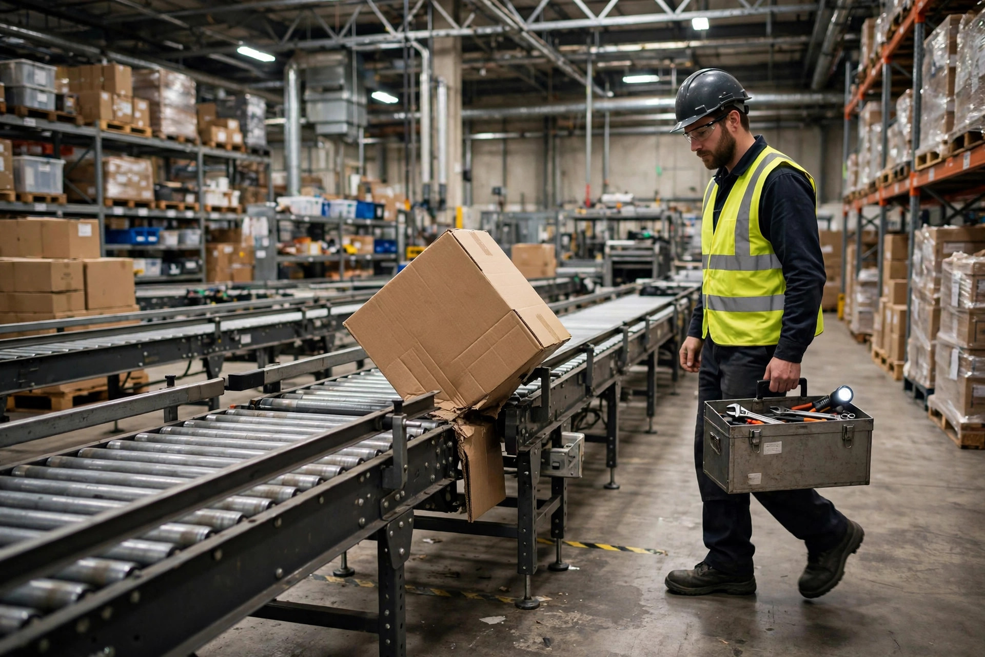 Conveyor Jams: Reset and Mistake-Proofing for Stuck Cartons, Belt Drift, and E-Stops
