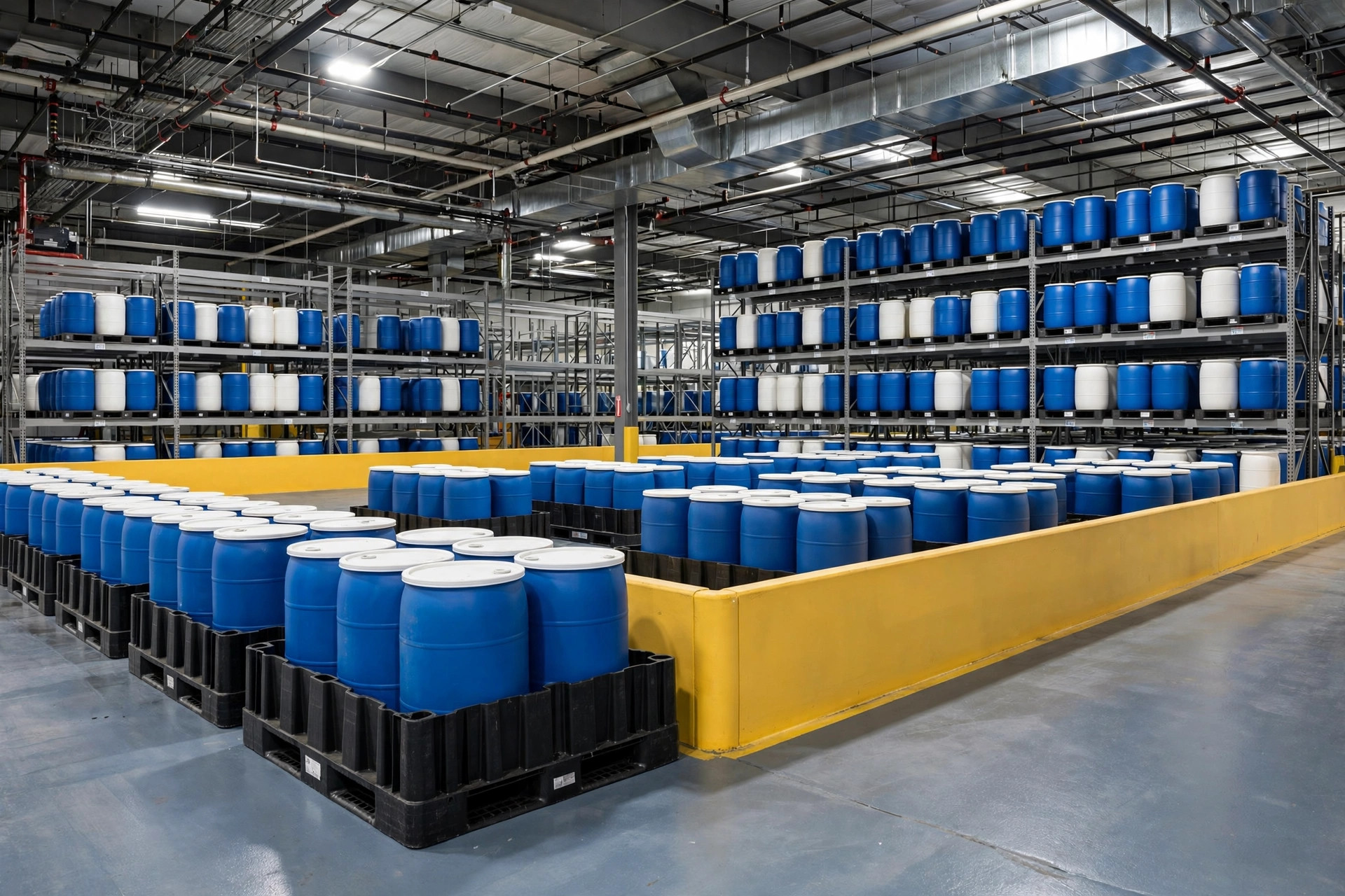 Corrosive Chemicals in the Warehouse: Acid–Base Separation, Container Compatibility, and Spill Response