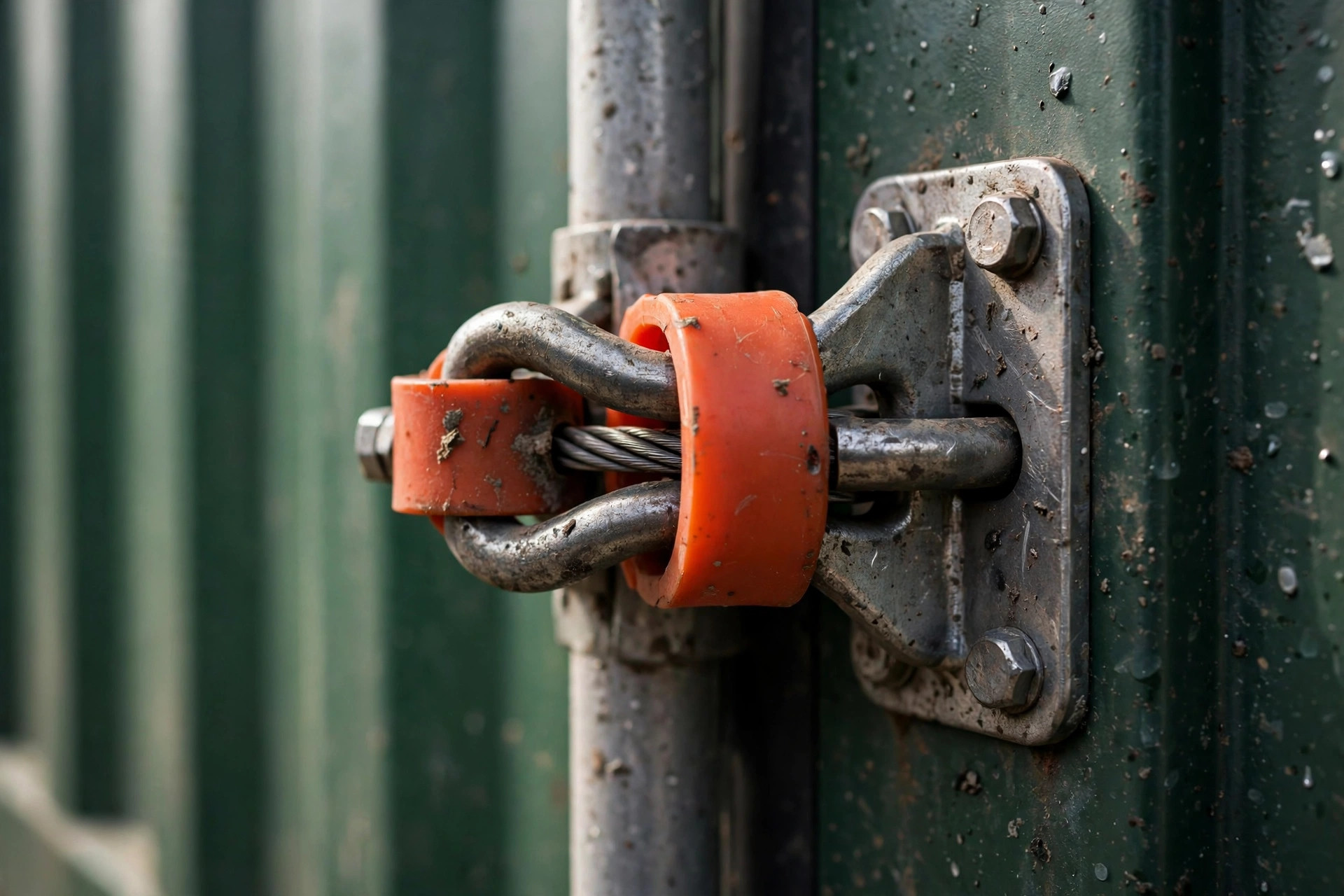 High-security seal on a container door