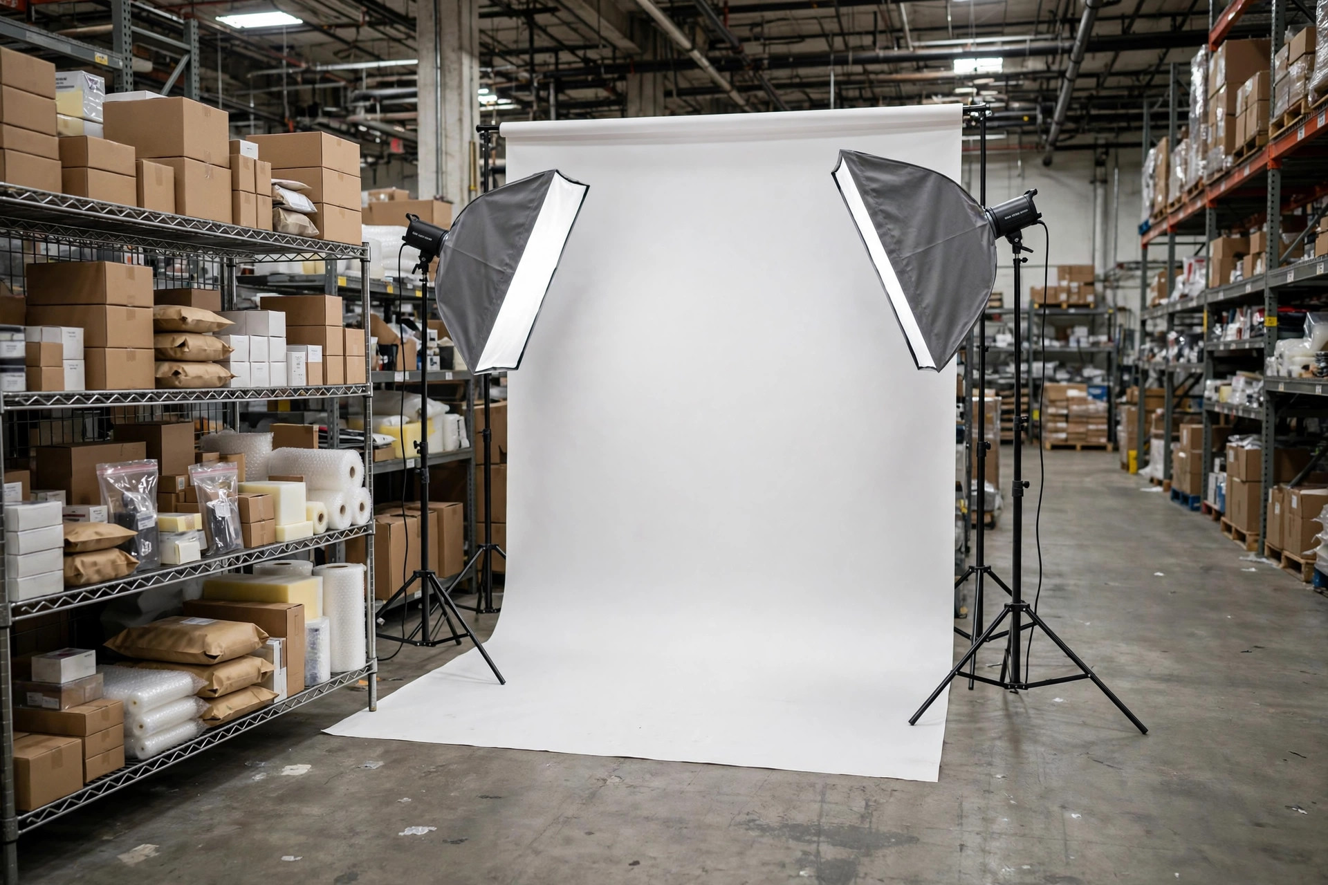 El cuarto de muestras en tu almacén de ecommerce: diseño y gestión de un espacio de triple función para fotografía, livestreaming y control de calidad