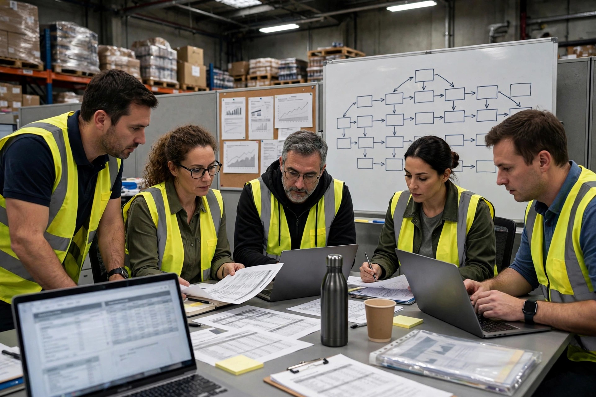 Mock recall drill in a food warehouse
