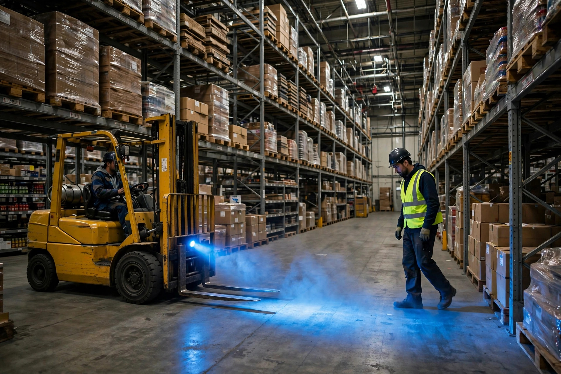 Forklift Blue Light for Pedestrian Safety: A Warehouse Field Guide