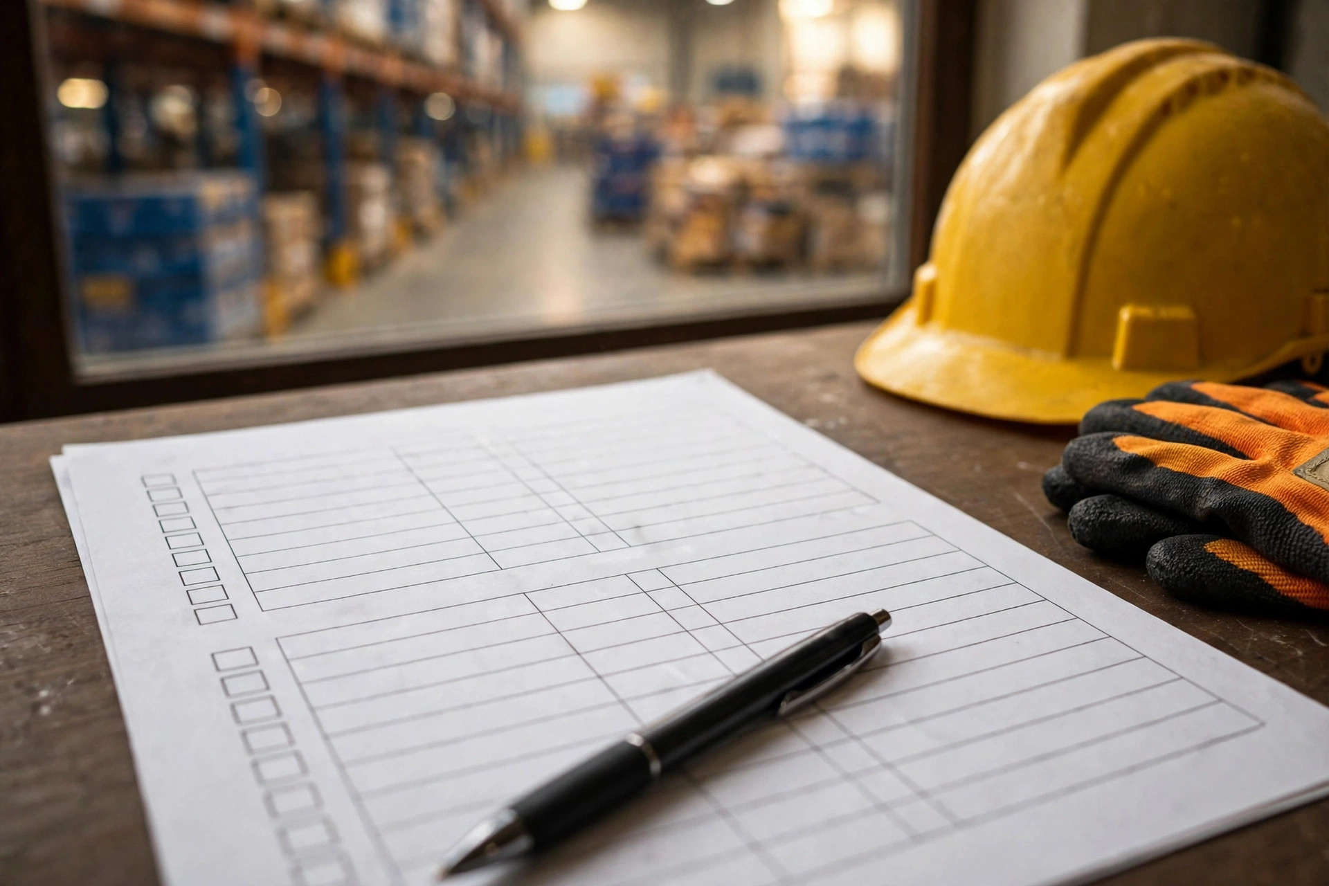 Forklift operator hands-on training evaluation at a warehouse