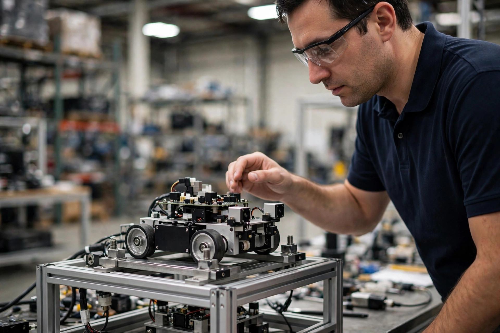 Tests de certification d'une navette quadridirectionnelle
