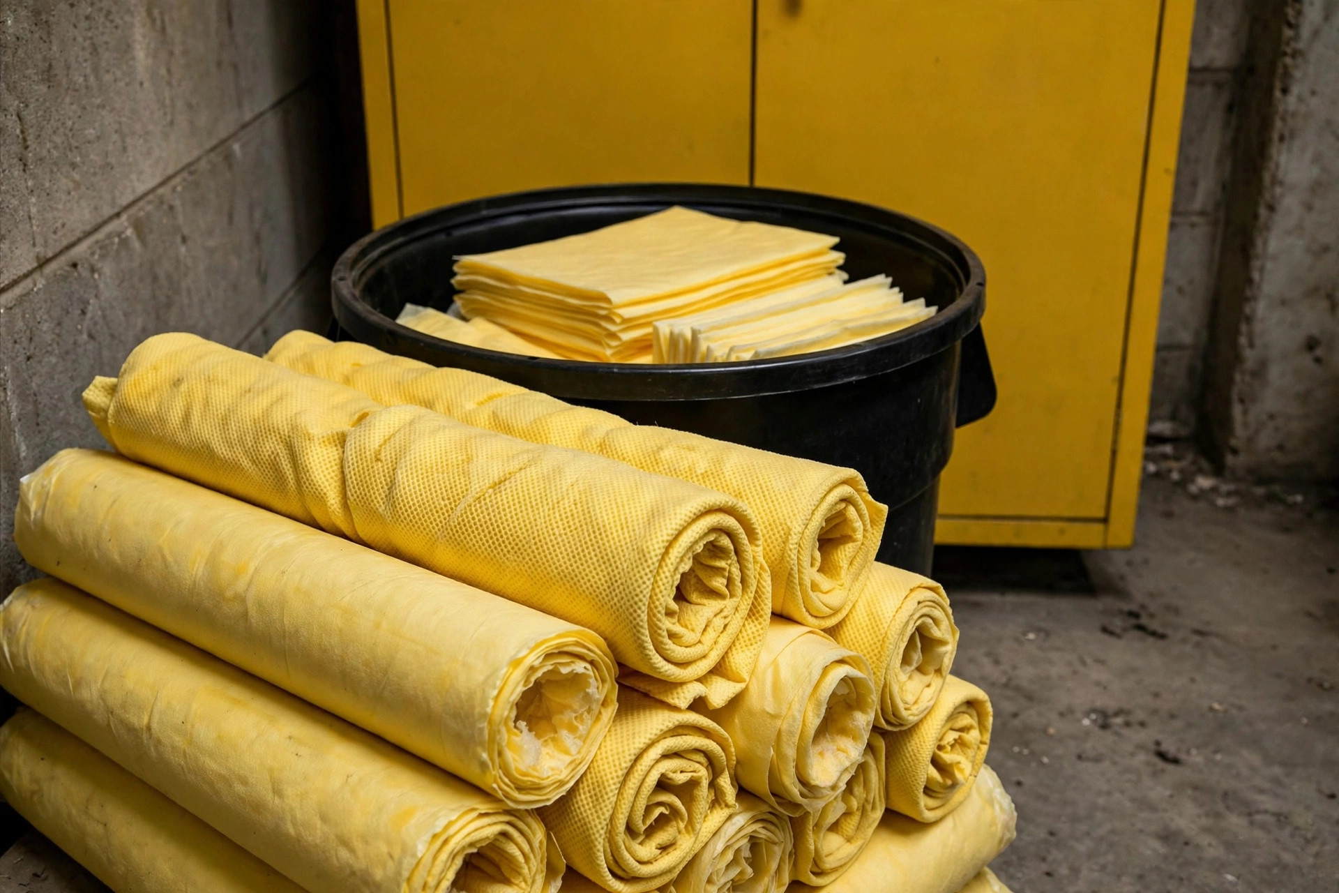 Zona de almacenamiento segregado de materiales peligrosos dentro de un almacén