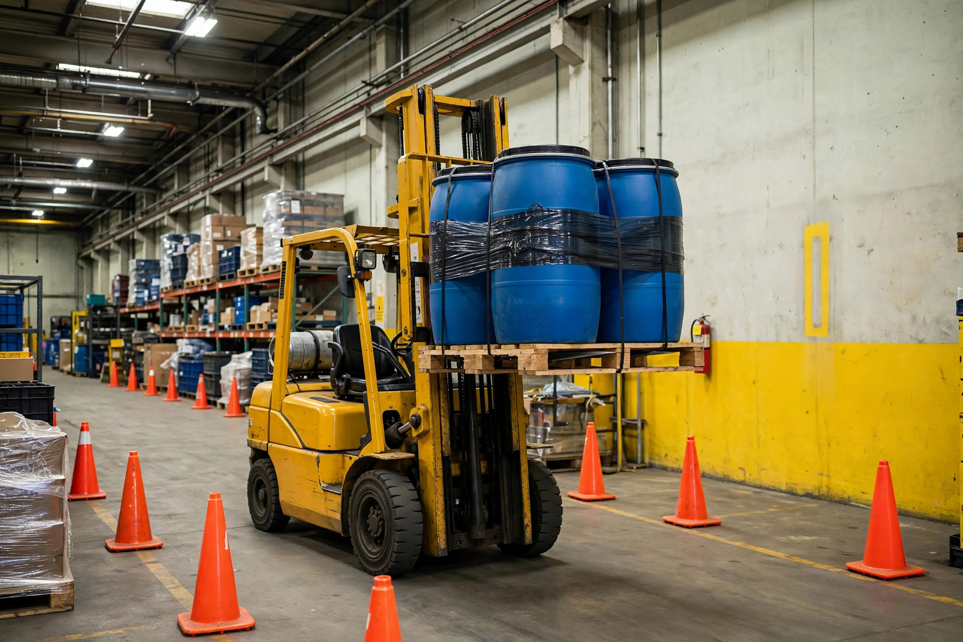 Moving Hazmat Inside the Warehouse: Explosion-Proof, Speed Limits, and Securing — All Three
