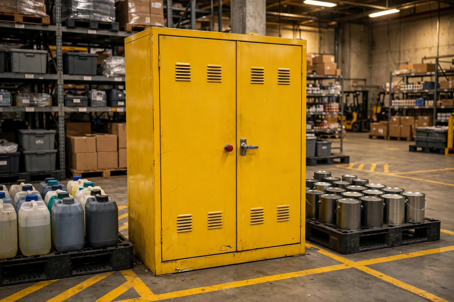 Why Paint Thinner Belongs in a Hazmat Storage Cabinet: 5 OSHA Requirements for Warehouse Storage Cabinets