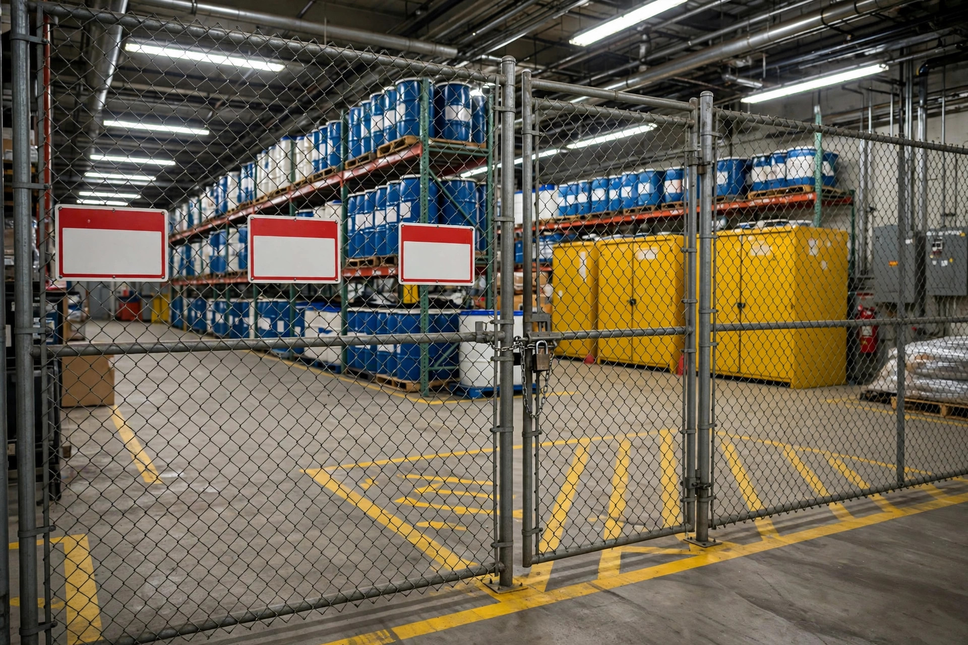 Tout le monde n'entre pas dans la zone de matières dangereuses : contrôle d'accès, formation et contacts d'urgence