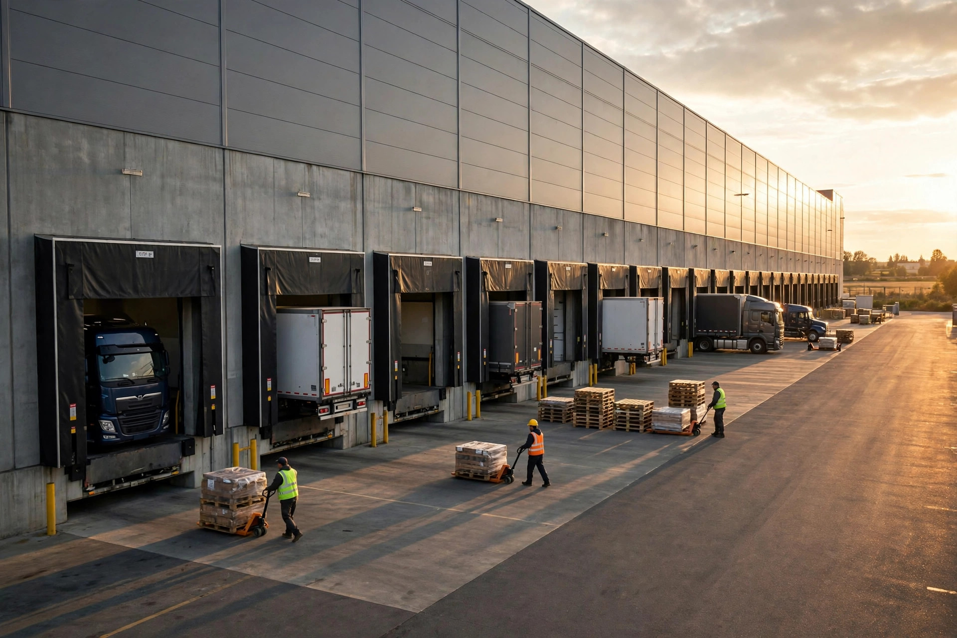 How Many Dock Doors per Square Foot of Warehouse? A Throughput-Based Sizing Guide