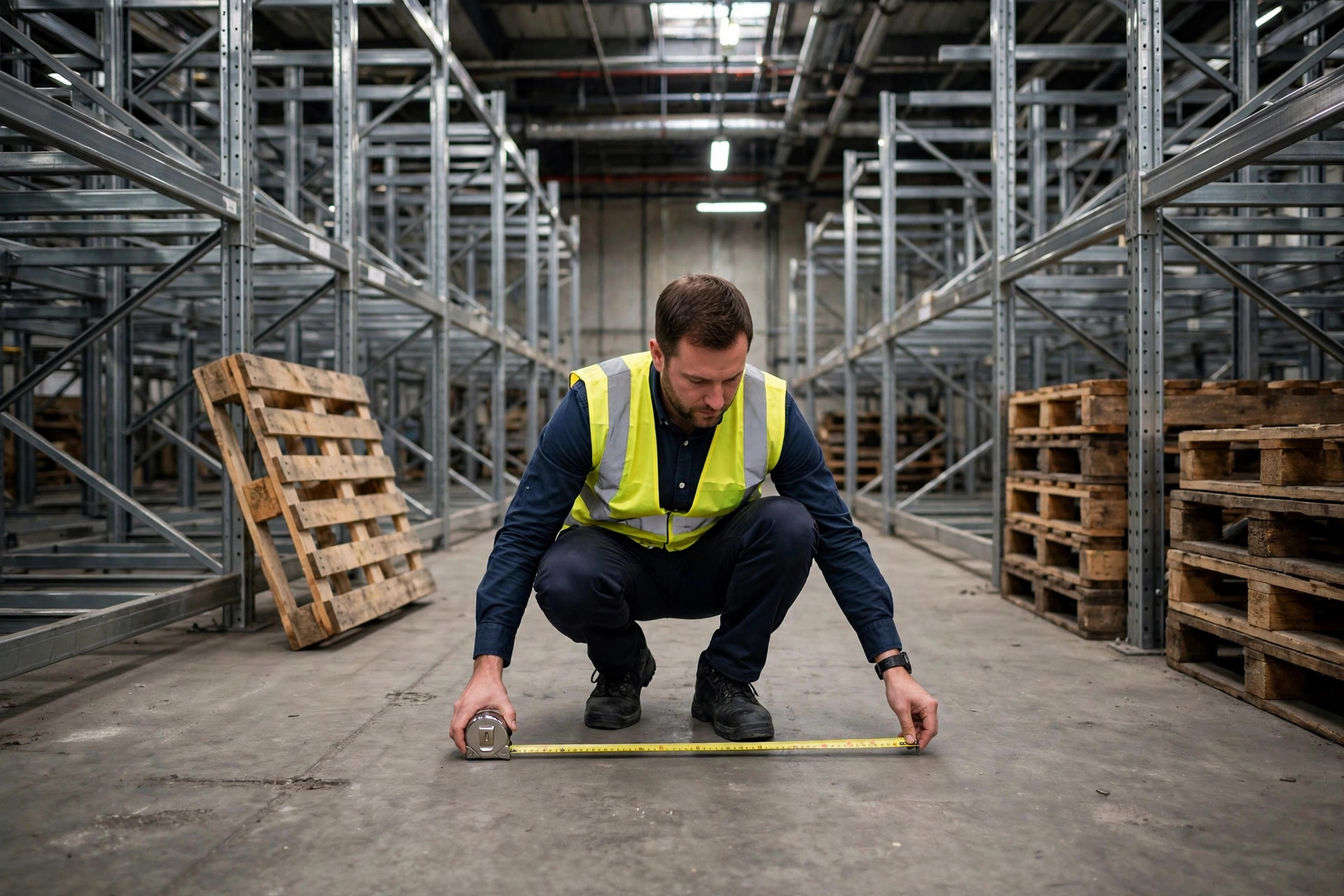 Warehouse space planning in progress