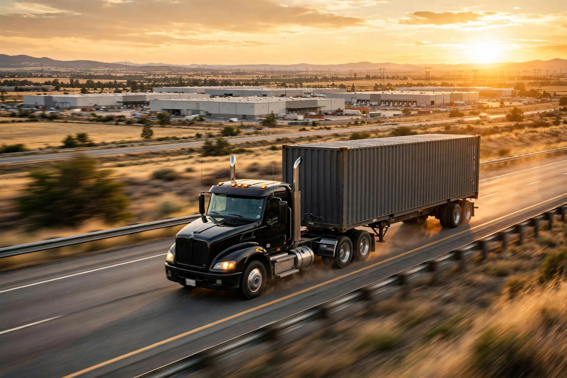 In-bond transit: container moving from seaport to inland bonded warehouse