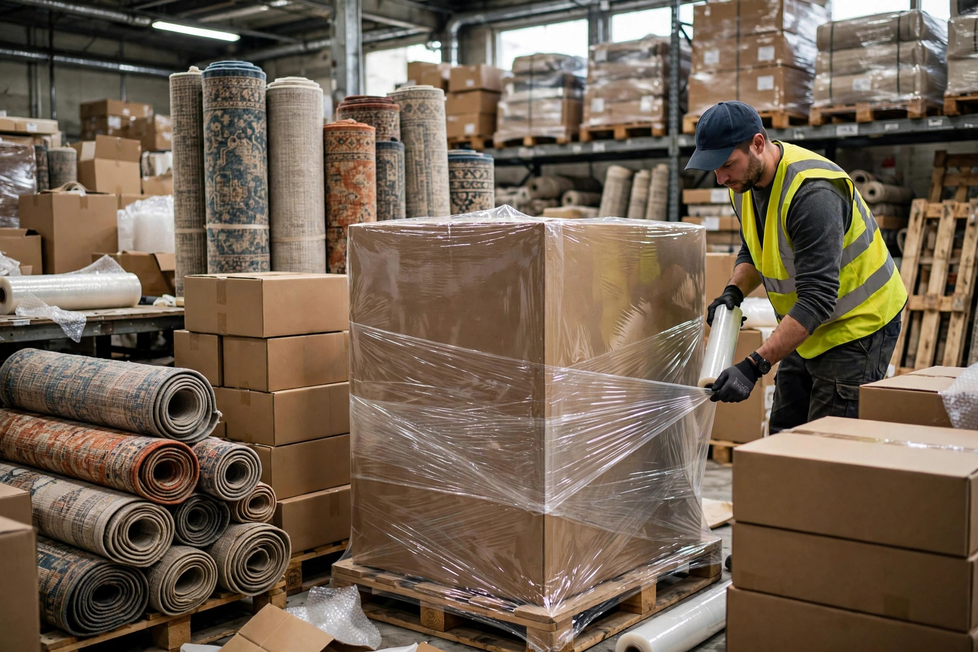 Embalaje de muebles de Overstock