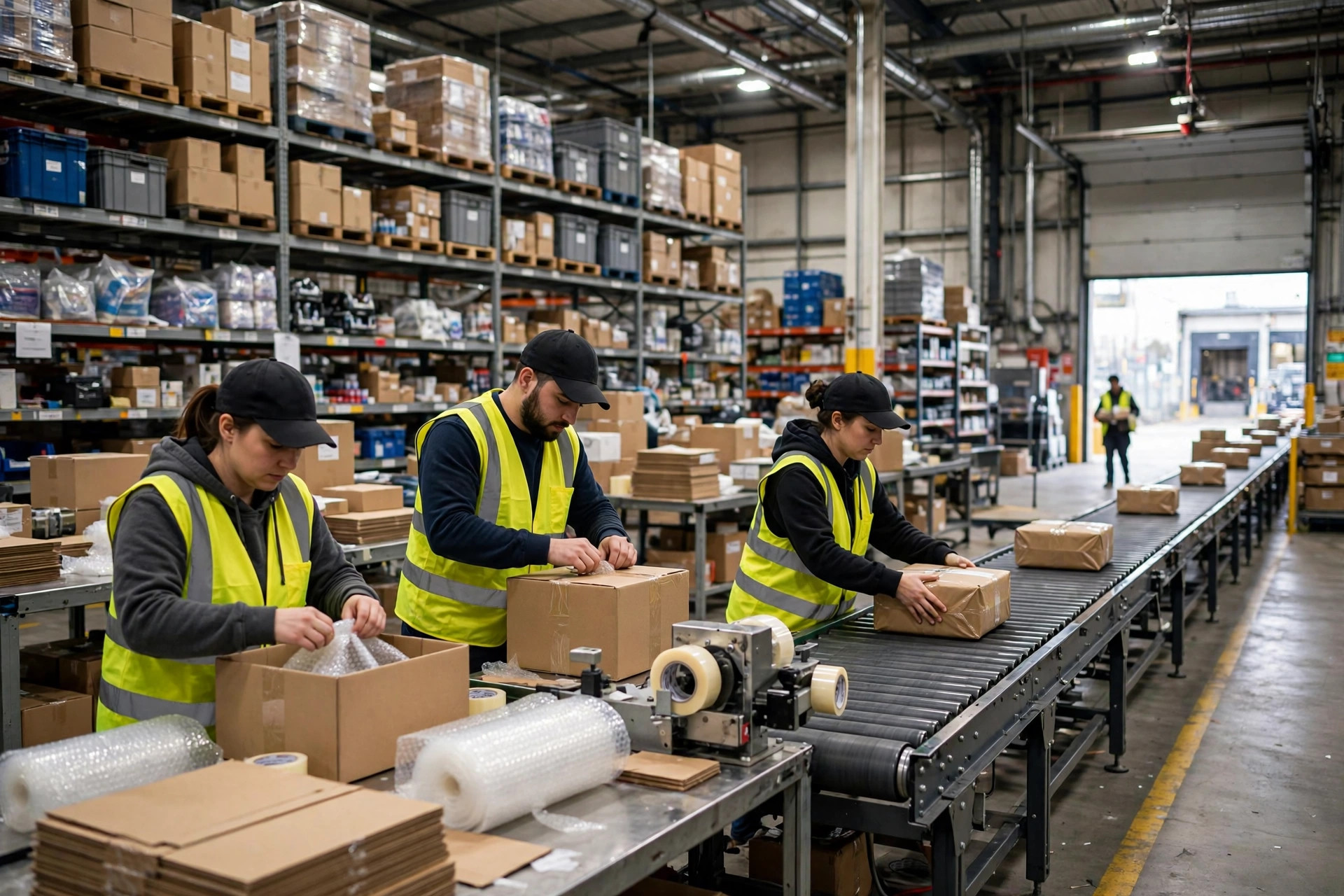 Warehouse packing and outbound operations