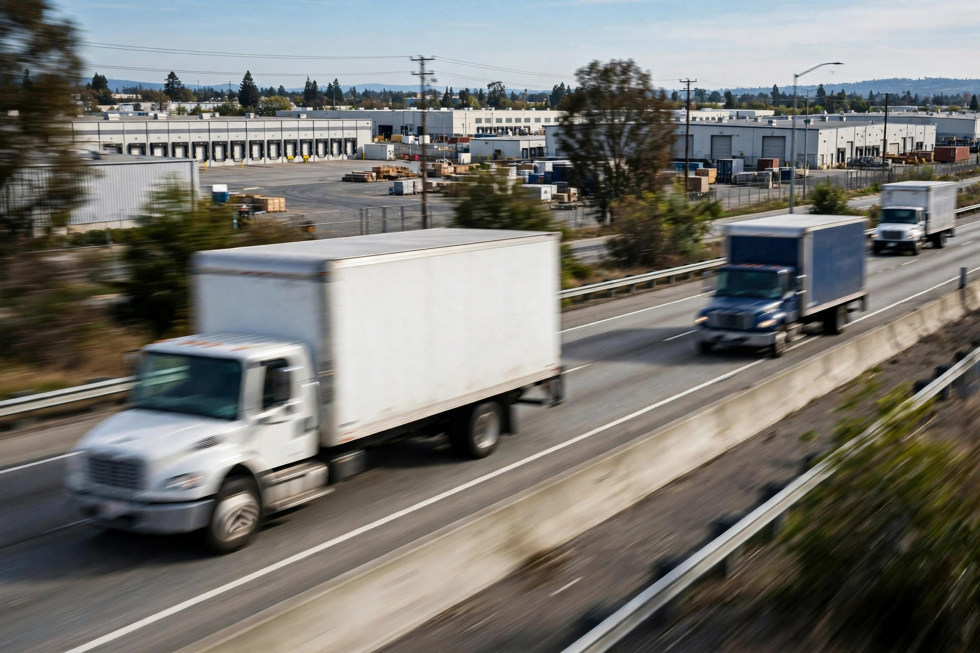 A full truckload being loaded at a California warehouse for a cross-country transfer