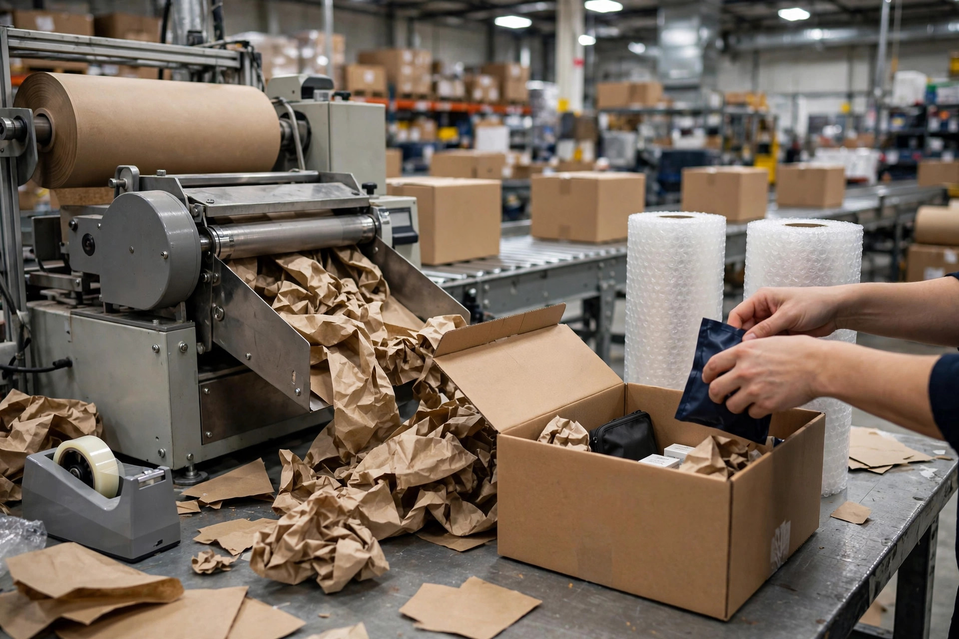 Probablemente aún no necesites una máquina de papel acolchado