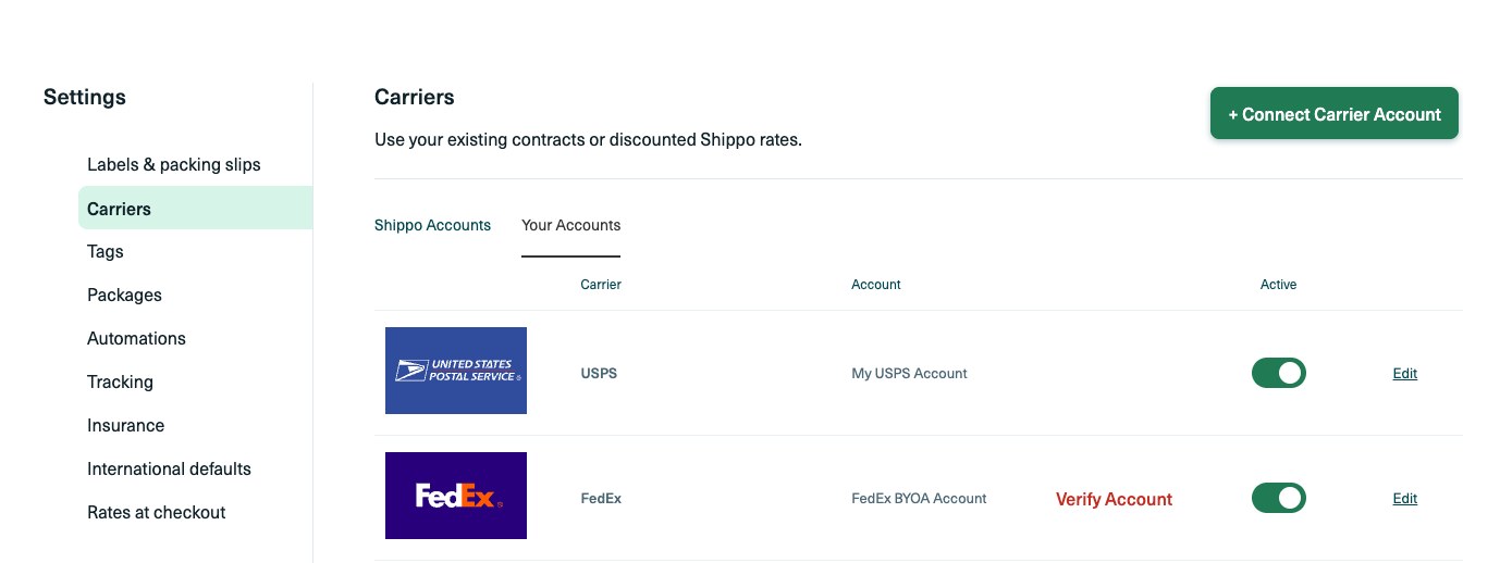 UPS와 FedEx 송장 할인 내역 비교
