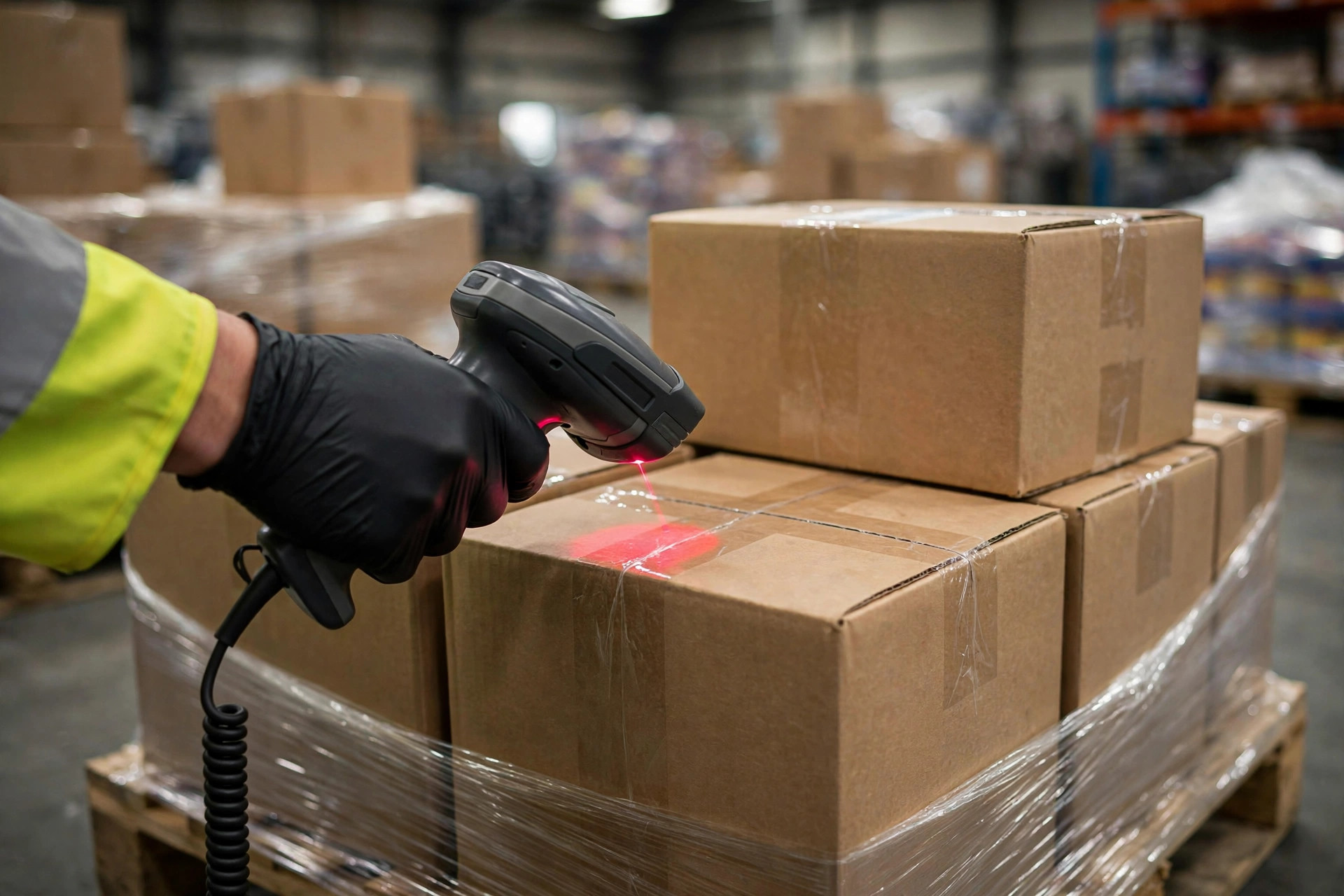 Scanning labeled cartons at the pack station