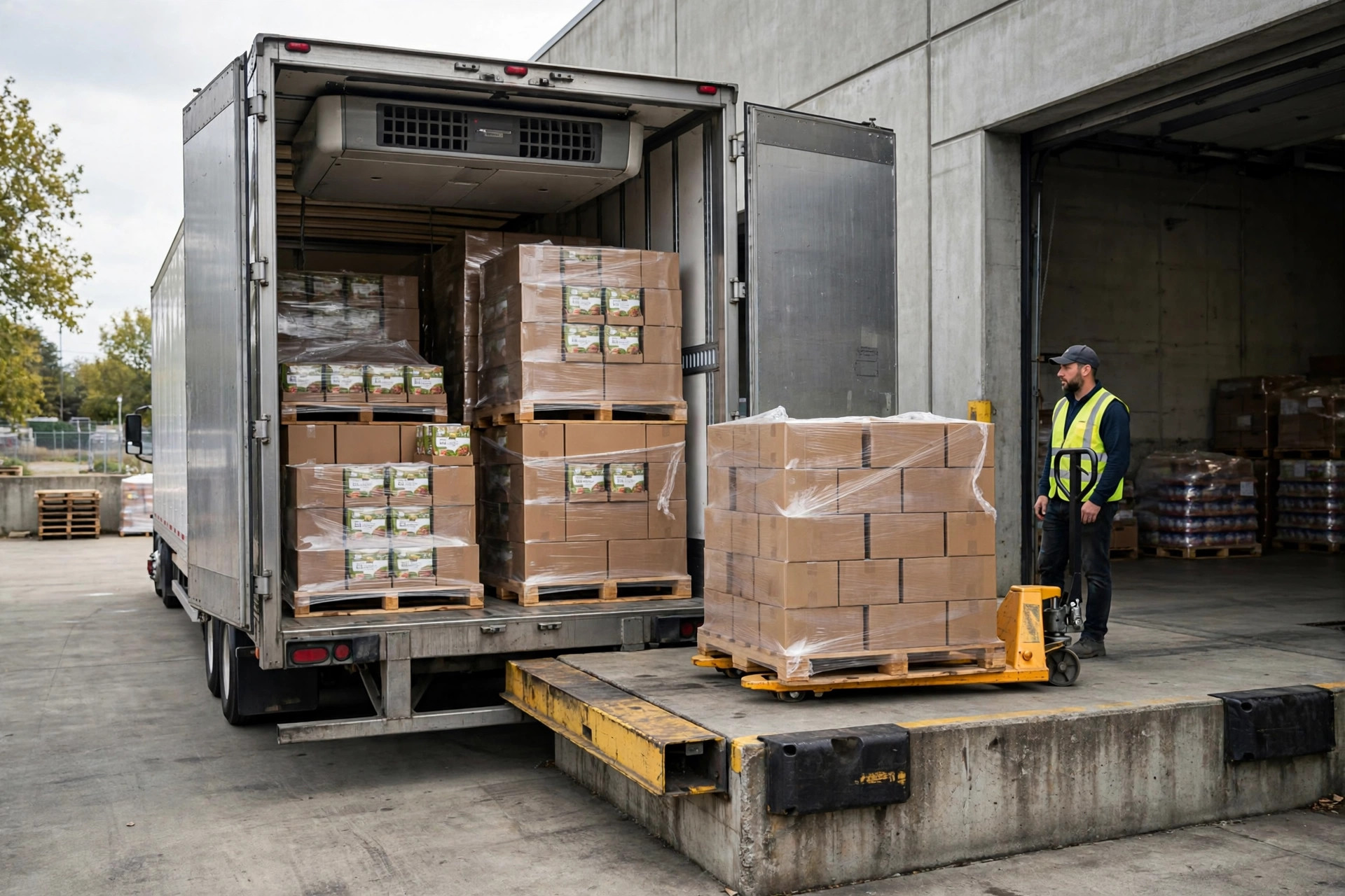 Organic food warehouse segregated storage area