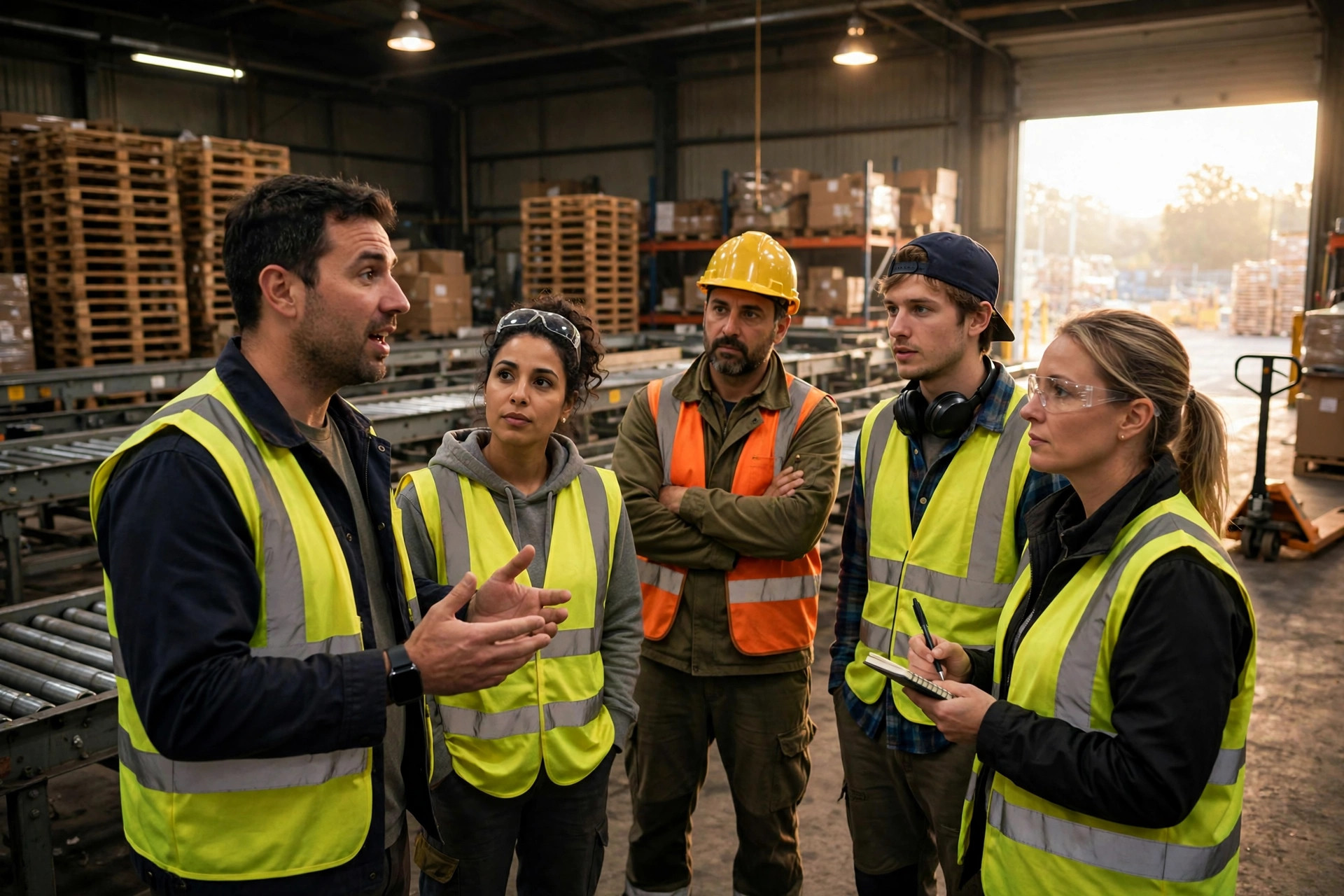 Night-shift warehouse operations during peak season