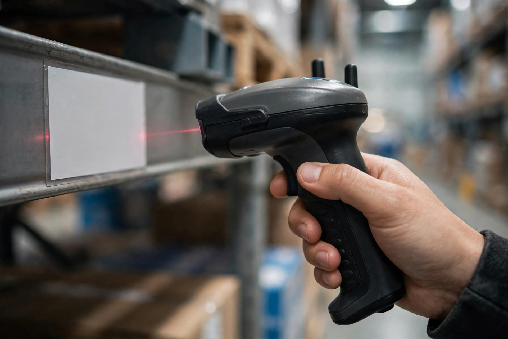 Cycle counting in a warehouse aisle