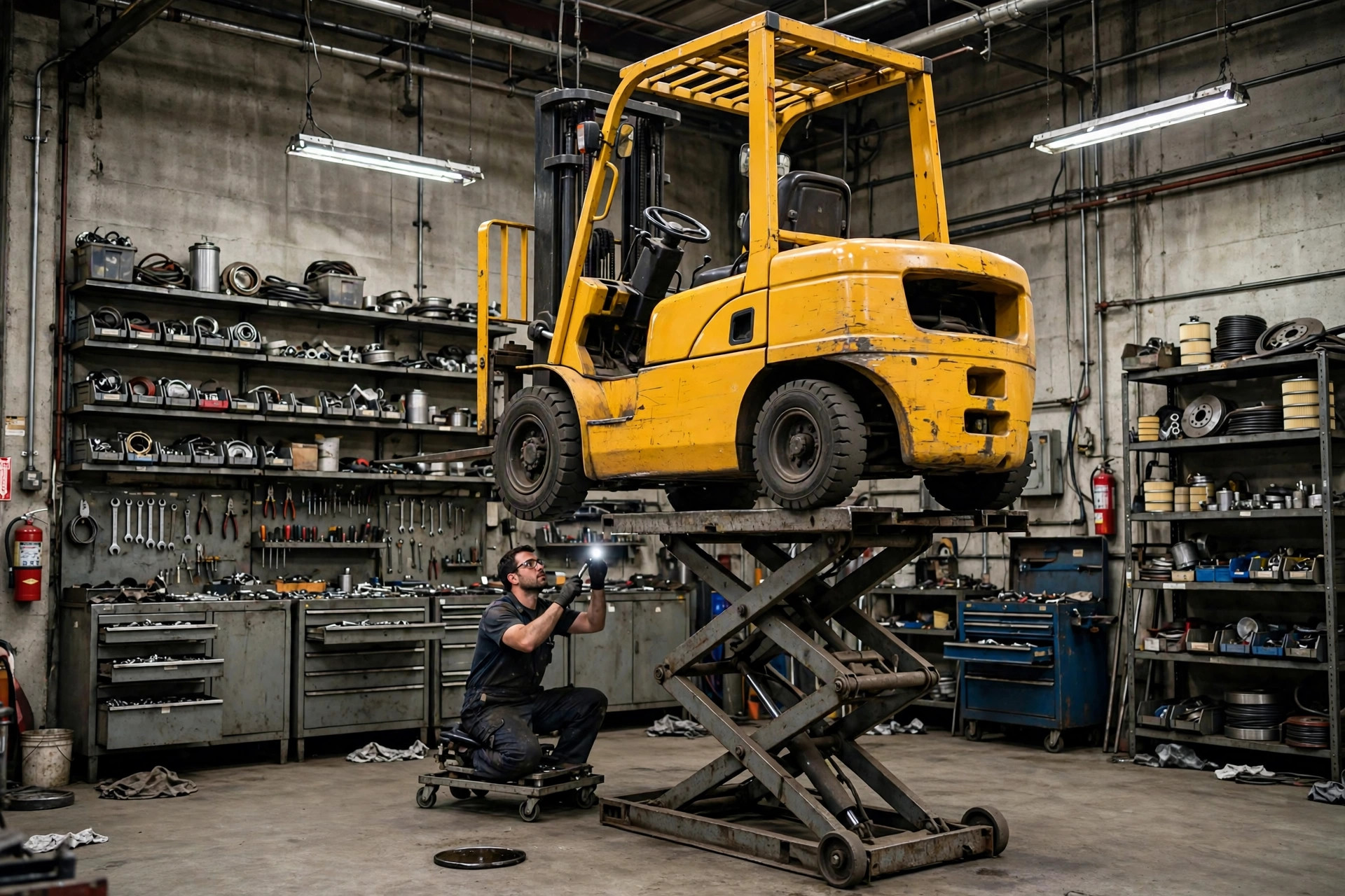 The Warehouse Maintenance Shop: Fix Forklifts and Conveyors In-House or Call the Vendor?