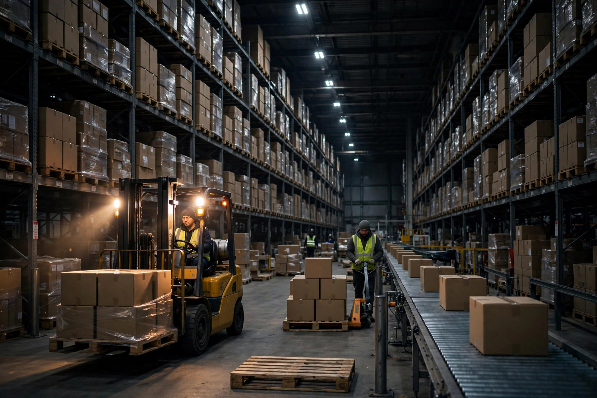 Night-shift warehouse operations