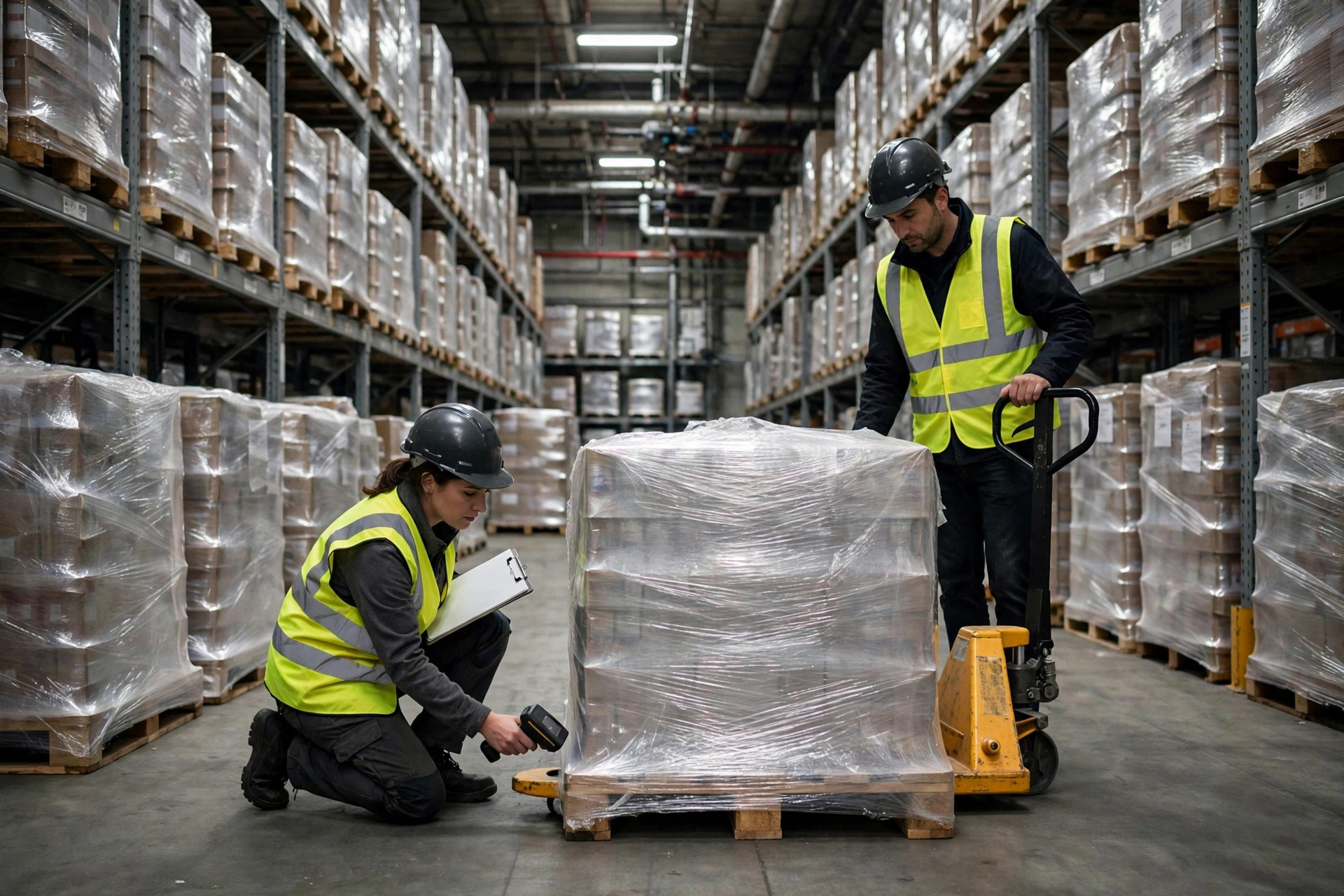 Inspectors checking pledged inventory