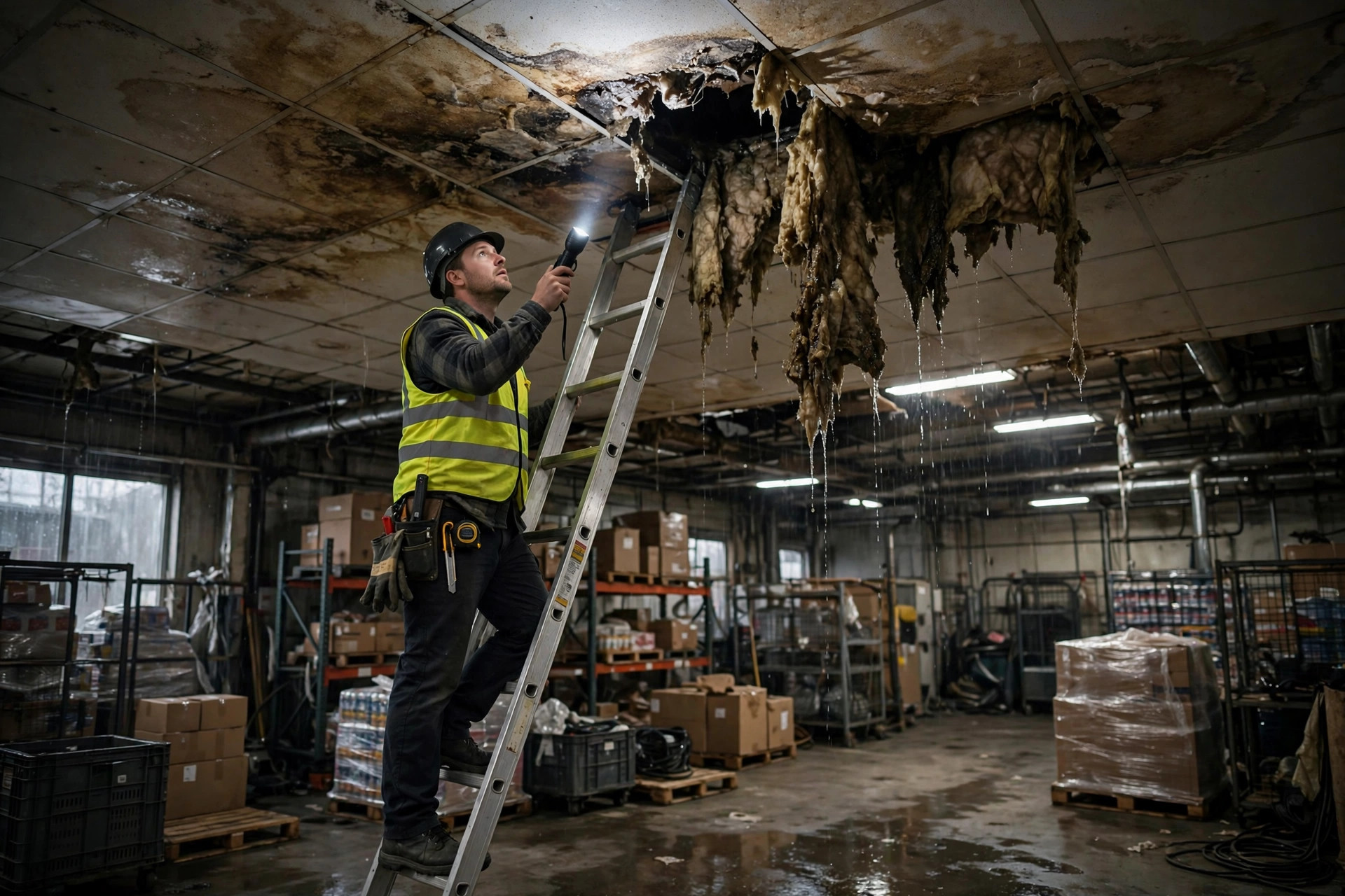 Leaking rack and damaged goods documentation