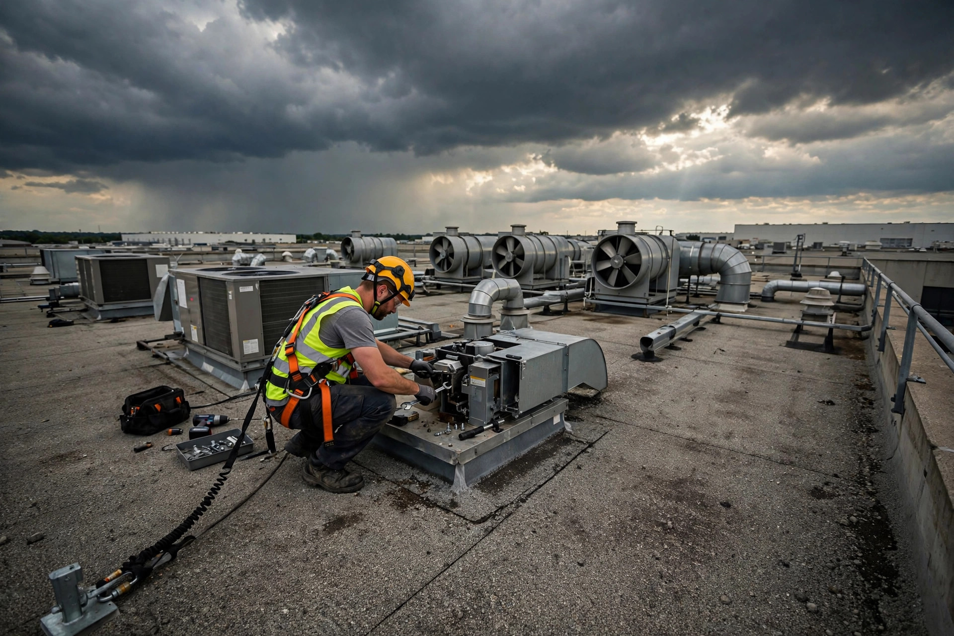 Fall Protection on the Warehouse Roof: OSHA's 6-Foot Rule, Costed Out
