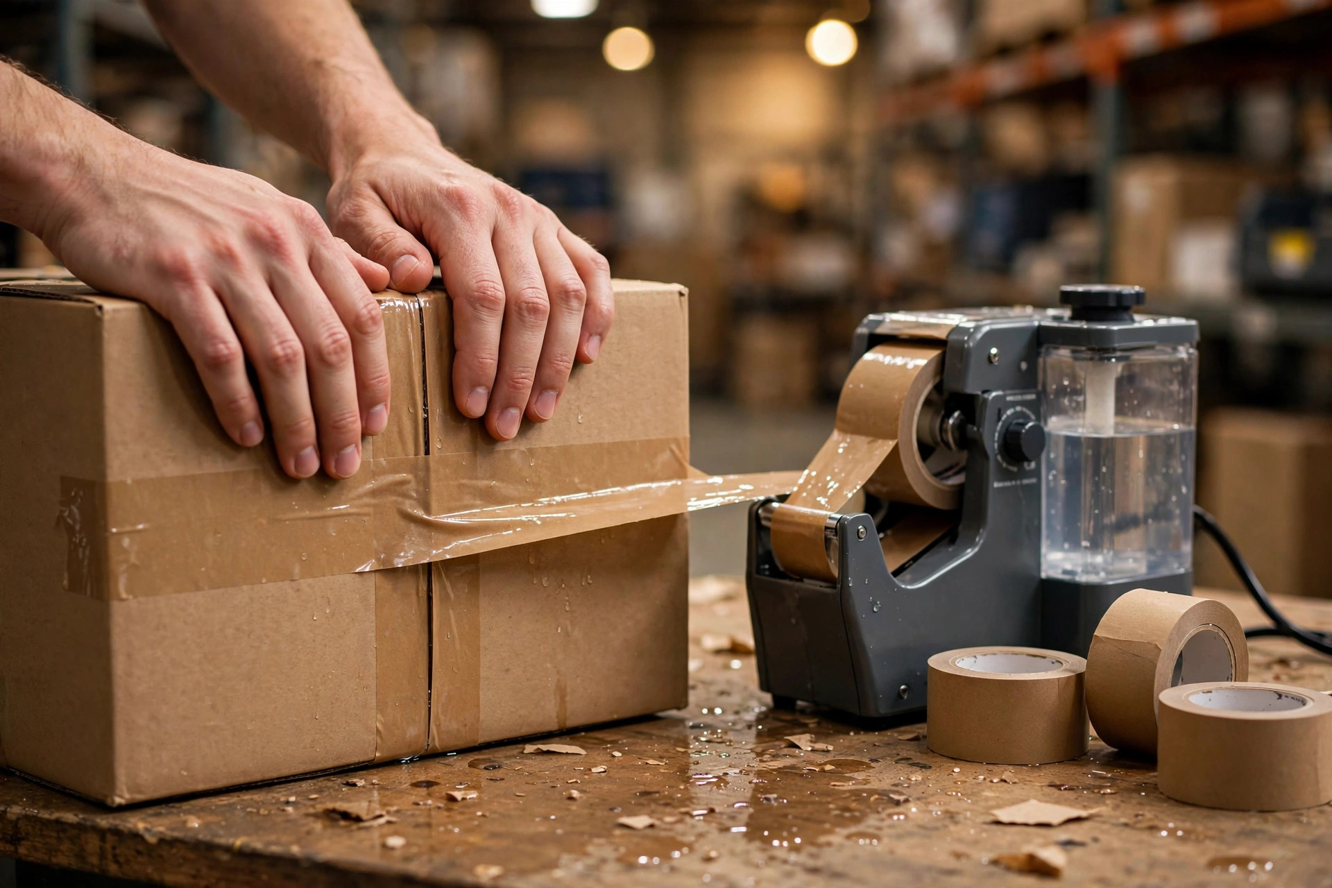 Water-Activated Tape vs Plastic Packing Tape: The Real Cost of Sealing a Box