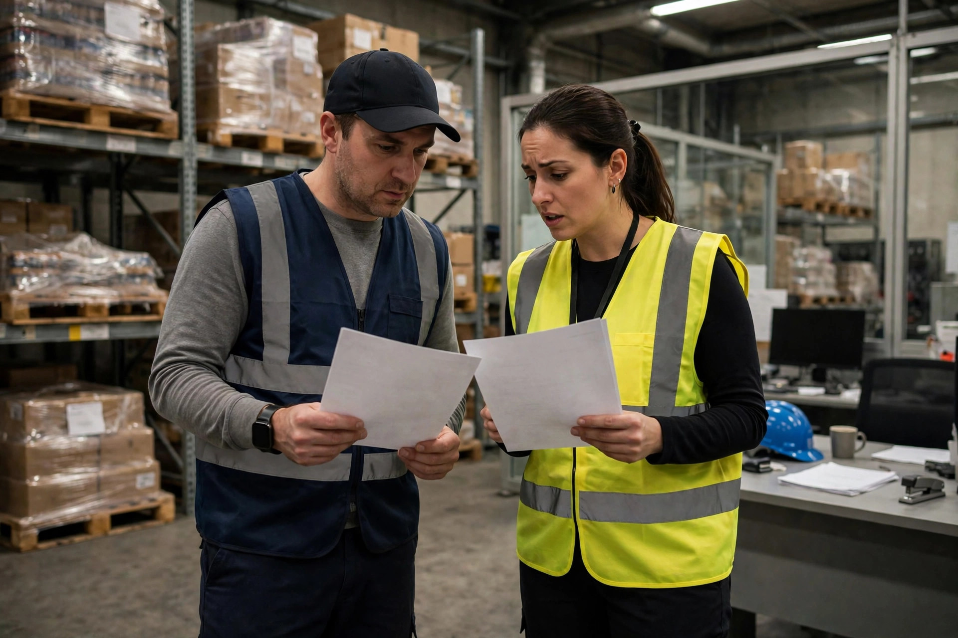 Warehouse supervisor cycle counting with RF scanner