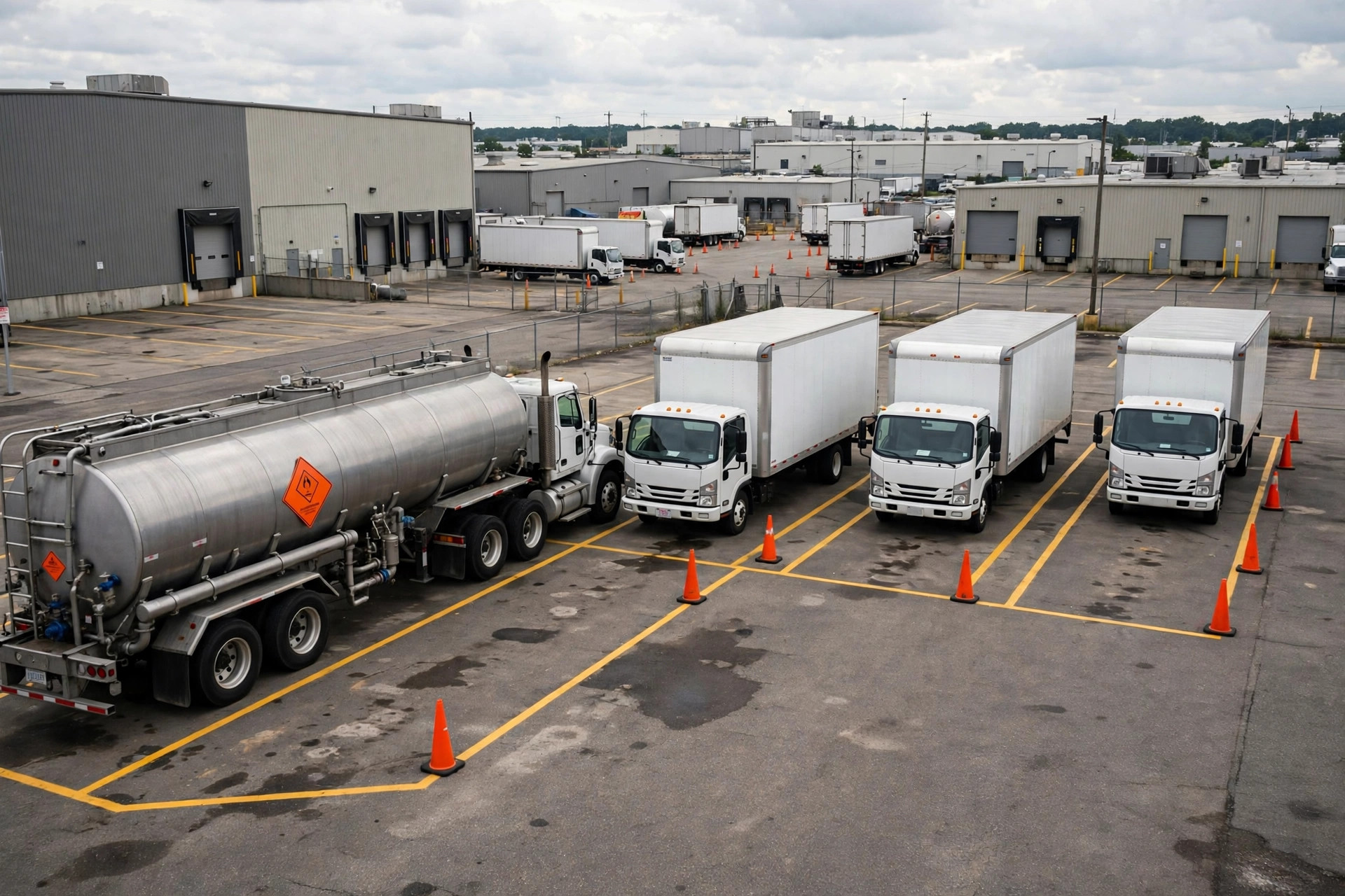 Hazmat Trucks Rolling In: Segregated Parking and Isolation for Dangerous-Goods Vehicles in YMS