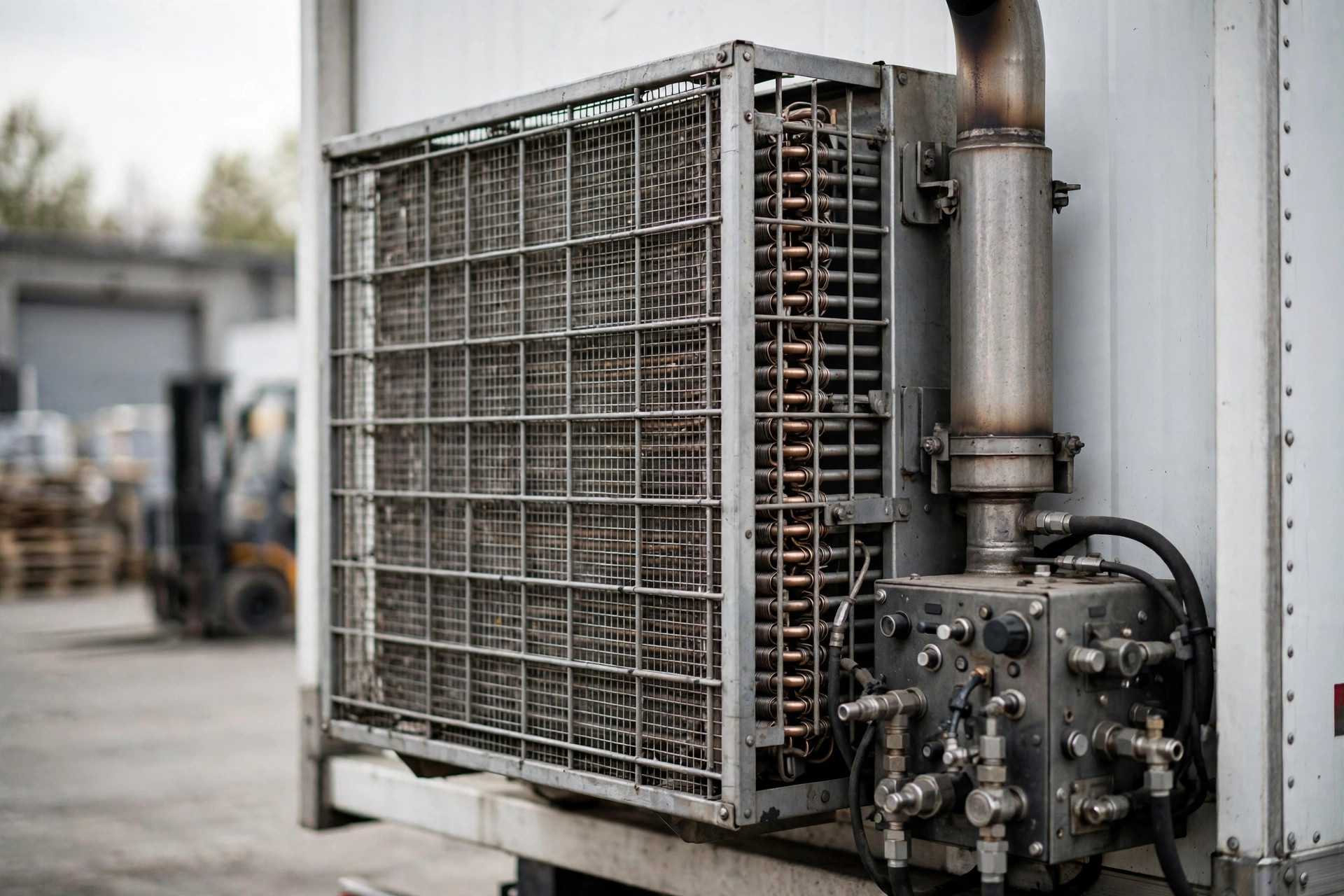 Reefer refrigeration unit detail