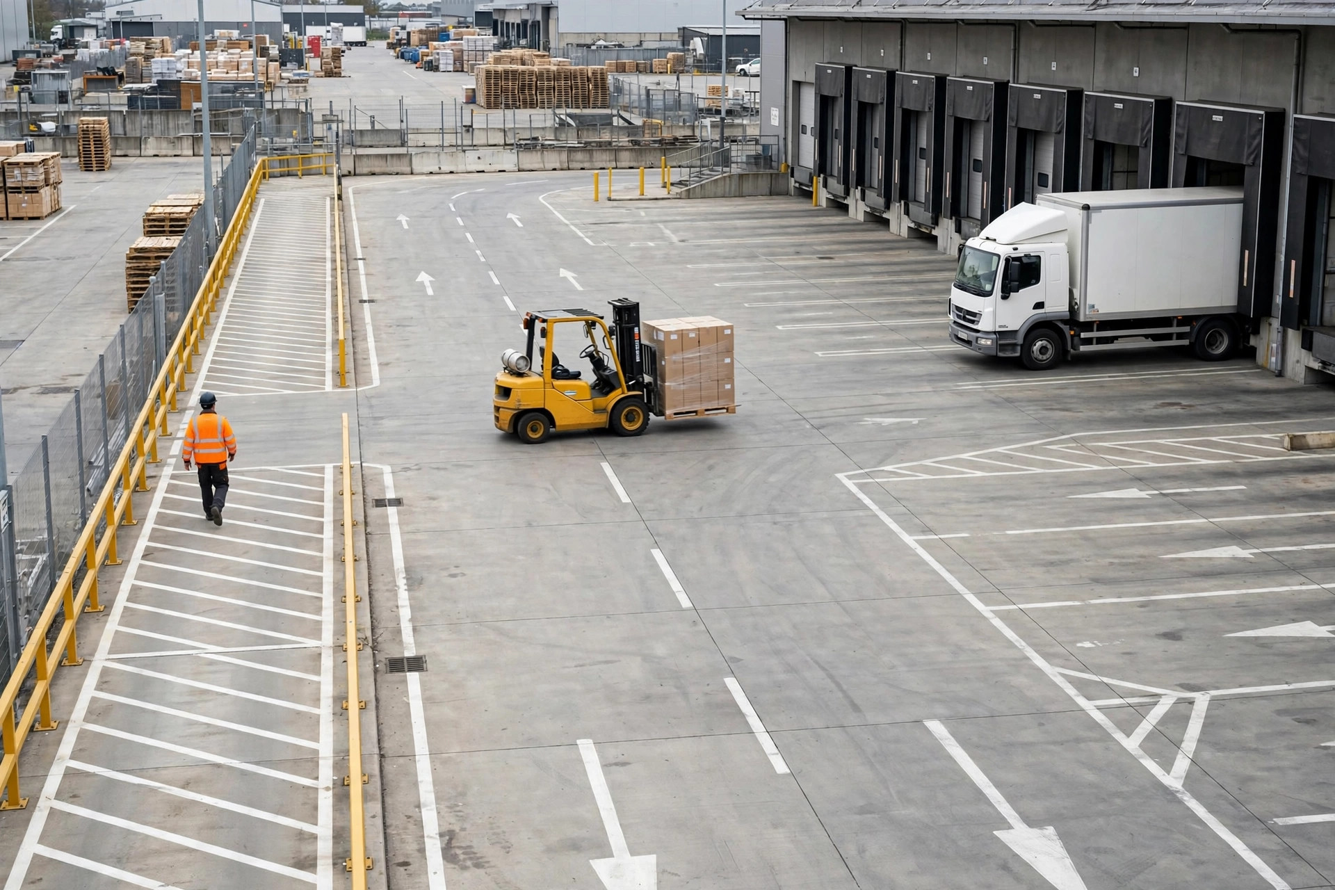 Yard Safety: How YMS Keeps Trucks, Forklifts, and Pedestrians From Colliding